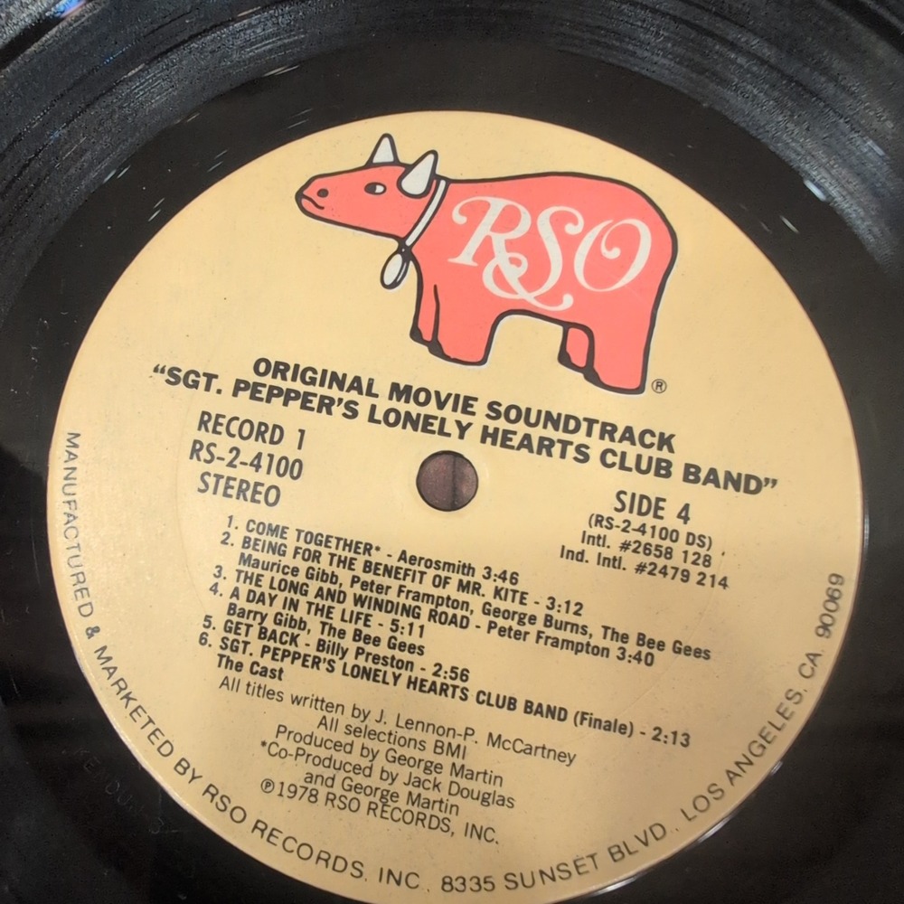 Sgt Peppers Lonely Hearts Club Band Movie Soundtrack 2LP Peter Frampton Bee Gees - Picture 5 of 9